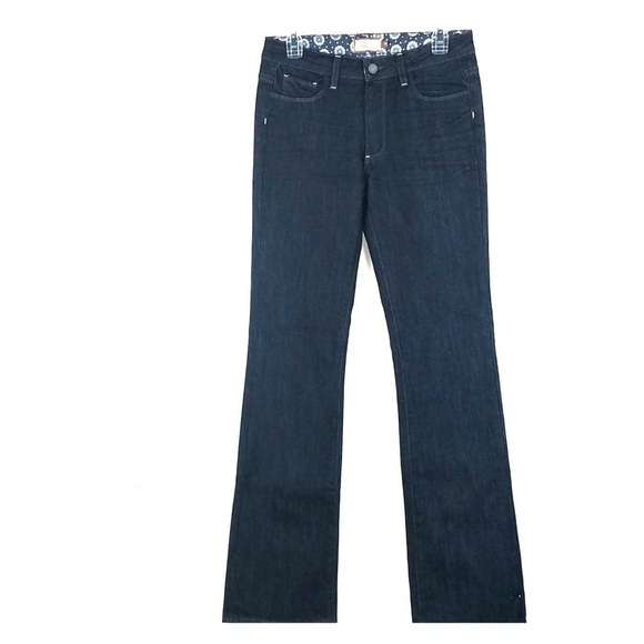 Nwot - Paige Premium Rising Glen Style Dark Wash High Waist Bootcut Jeans - Picture 1 of 8